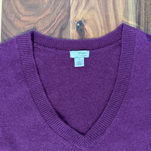 Halogen cashmere v-neck sweater size small - Picture 5 of 9